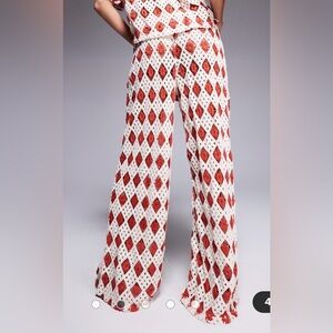 South Beach Crochet Knit Swim coverup pants